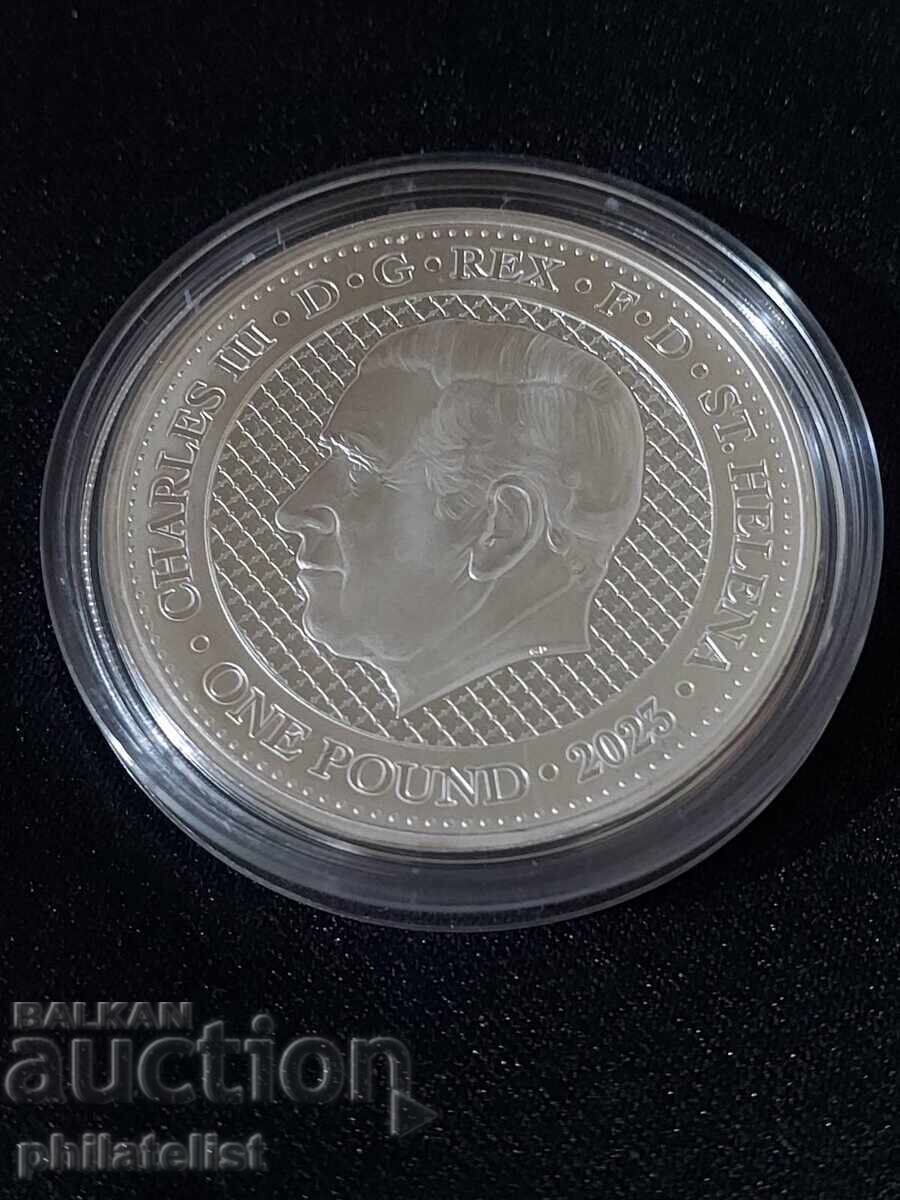 Σεντ Έλενα 2023 – Γκριβέστ μακάκος, μαϊμού, 1 OZ ασήμι BU - 5 Σεντ Έλενα 2023 – Γκριβέστ μακάκος, μαϊμού, 1 OZ ασήμι BU - 5