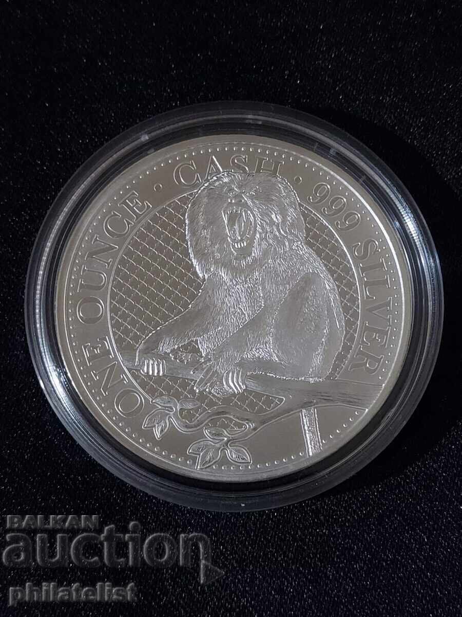 Saint Helena 2023 - Vervet Monkey, Monkey - Silver Coin with price 111.00 BGN | € 56.75 Saint Helena 2023 - Vervet Monkey, Monkey - Silver Coin with price 111.00 BGN | € 56.75