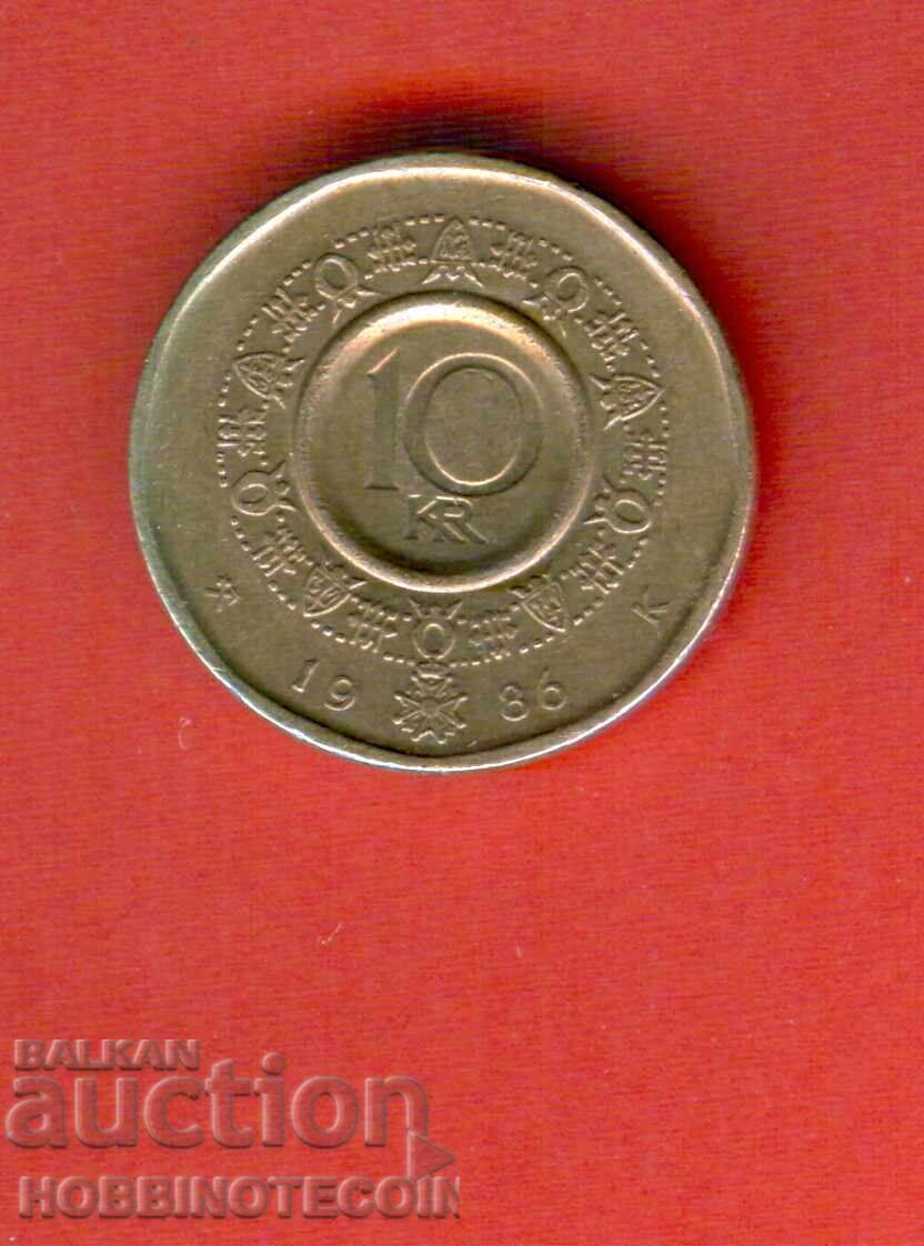 SWEDEN 10 Krona issue - 1986