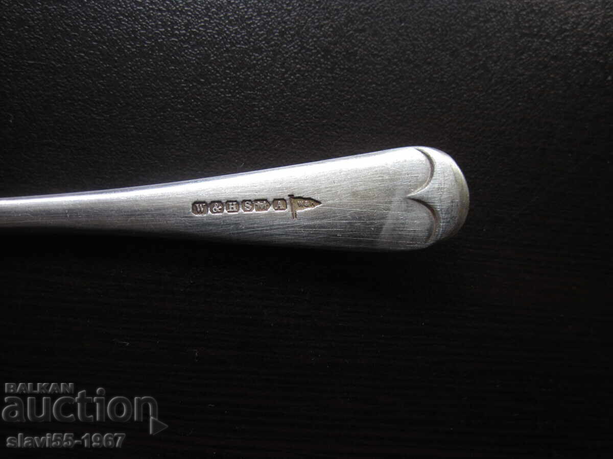 OLD SILVER-PLATED SPOON WITH MARKINGS AND MONOGRAM BZC!!! with price 5.00 BGN | € 2.56