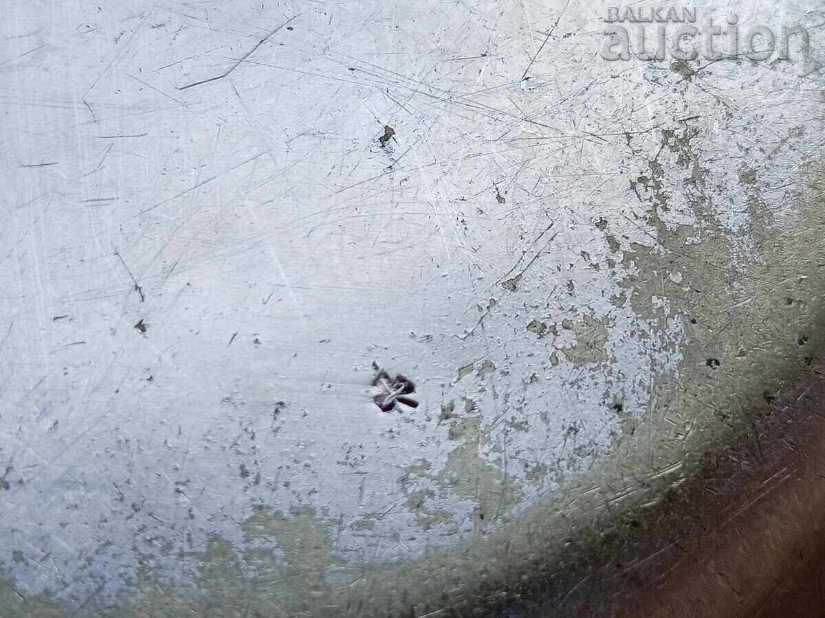 Δημοπρασία Ασημένιο πιάτο αντίκα, βρετανική αποικιακή σαχάνι