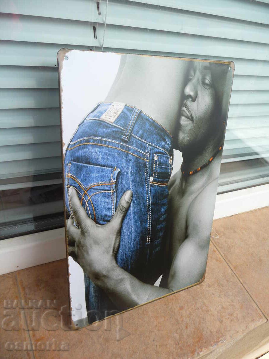 Metal sign fashion jeans erotica necklace love naked body with price 18.00 BGN | € 9.20