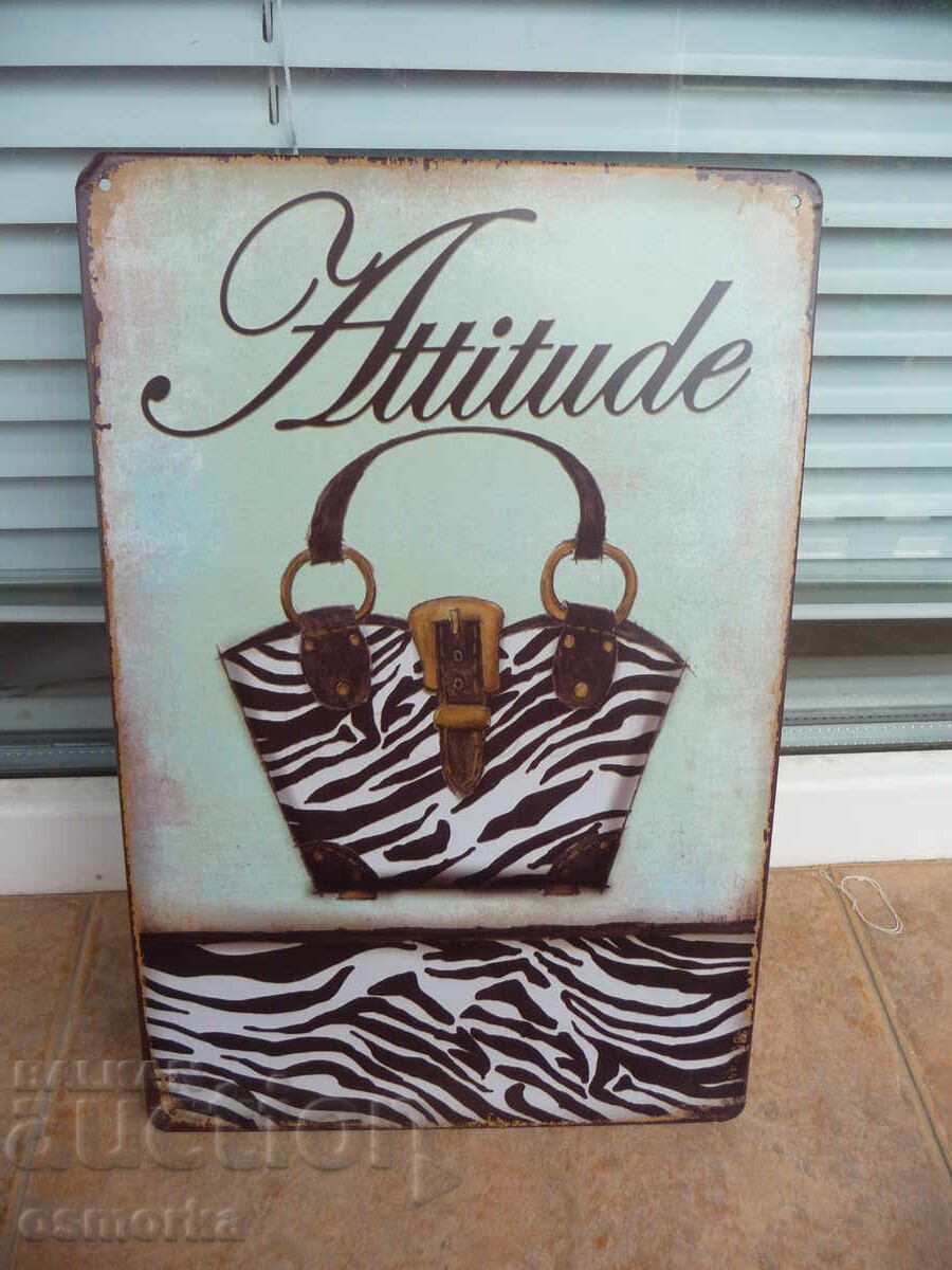 Μεταλλική πινακίδα μόδα Γυναικεία τσάντα μοντέρνα λεοπάρ ζέβρα δέρμα