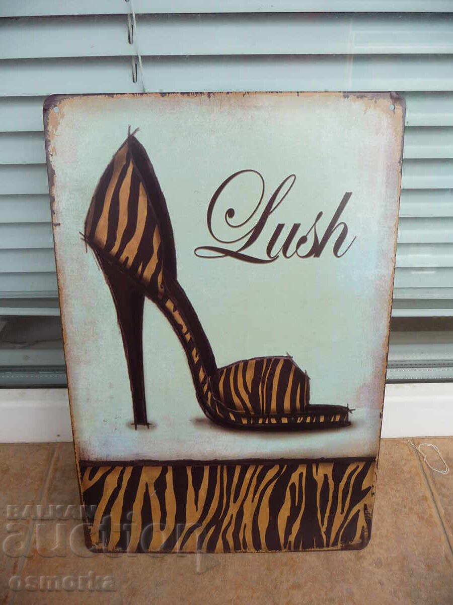 Metal sign fashion Women's shoes modern leopard zebra skin