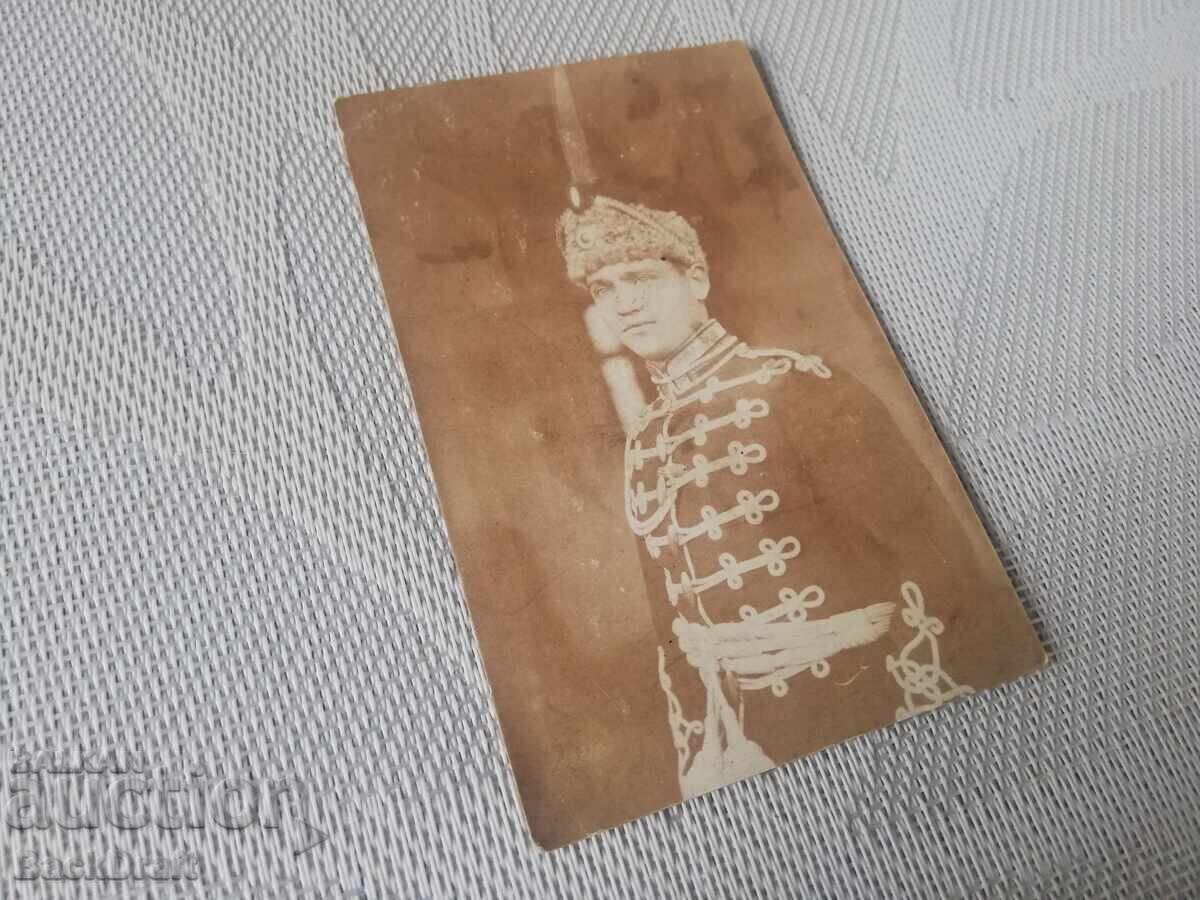 Аукцион Рядка Стара Военна Снимка Царски Гвардеец с униформа