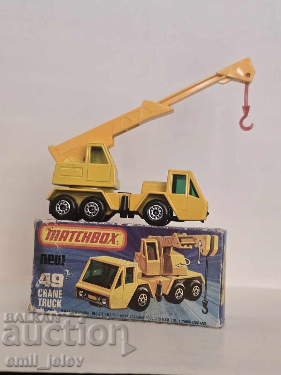 LESNEY MATCHBOX- 49C Crane Truck 1976   орг.кутия с цена 35.00 лв. | € 17.90