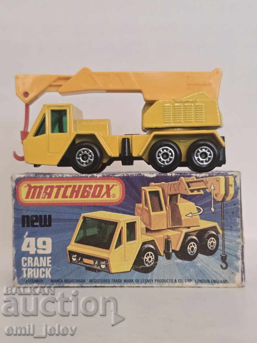 LESNEY MATCHBOX- 49C Crane Truck 1976   орг.кутия