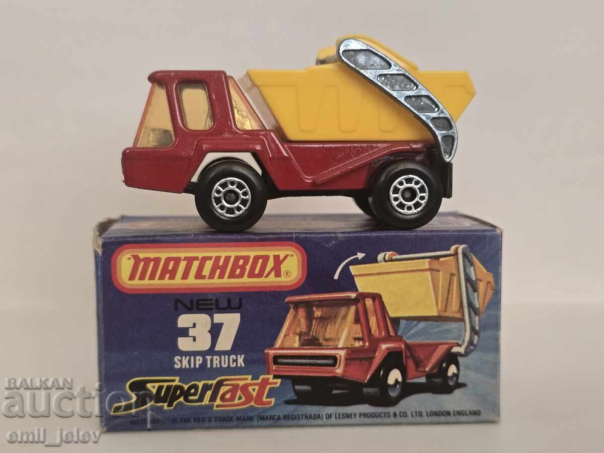 LESNEY MATCHBOX- 37C Skip Truck 1976   орг.кутия с цена 50.00 лв. | € 25.56