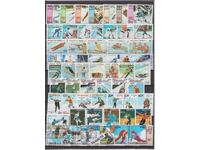 Lot Winter Olympic Games 9 pcs. editions with stamp