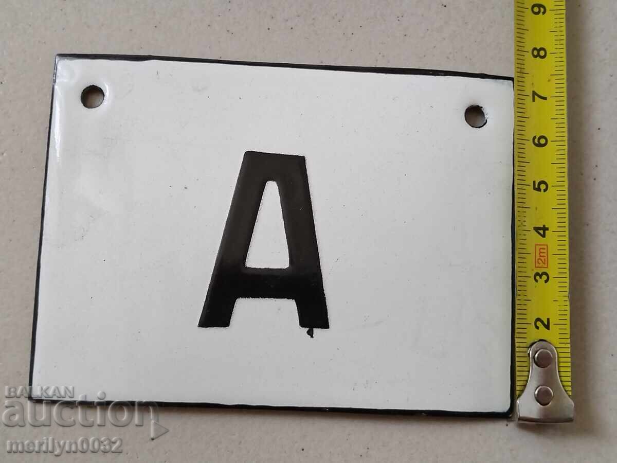 Auction Enamel social plate, plate Auction Enamel social plate, plate