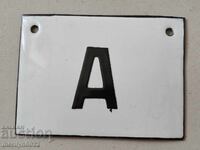 Enamel social plate, plate