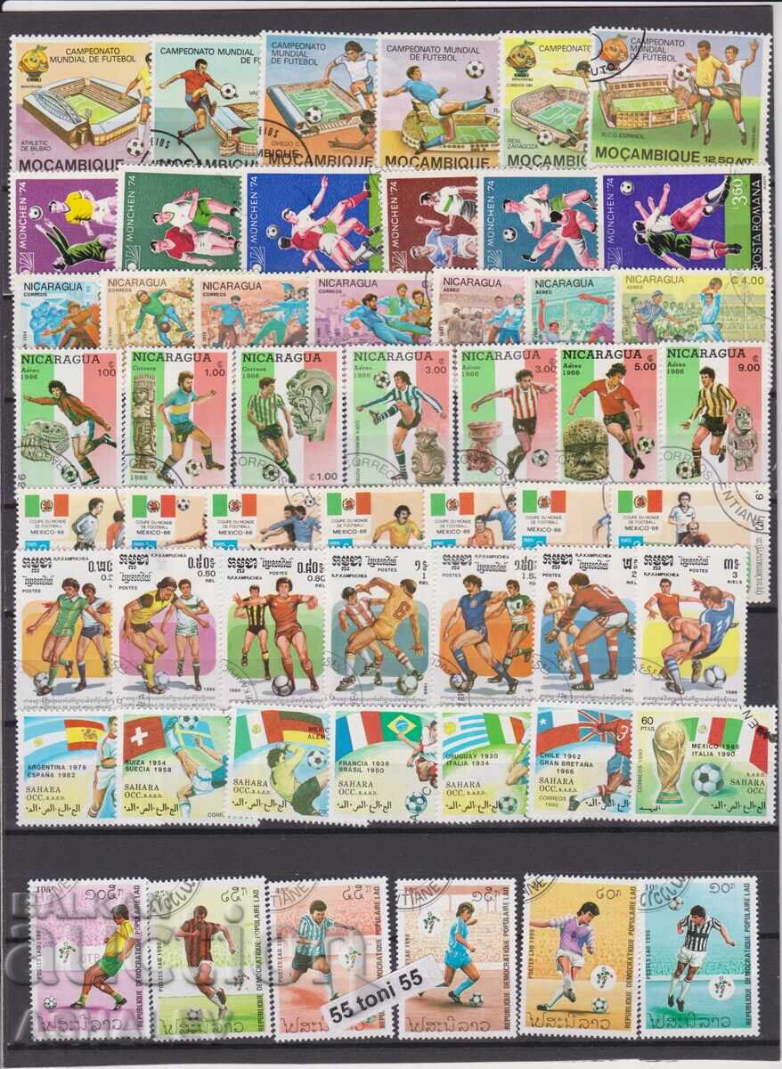 Λοτ ποδοσφαίρου 16 εκδόσεων με εκτύπωση Παγκοσμίων Κυπέλλων