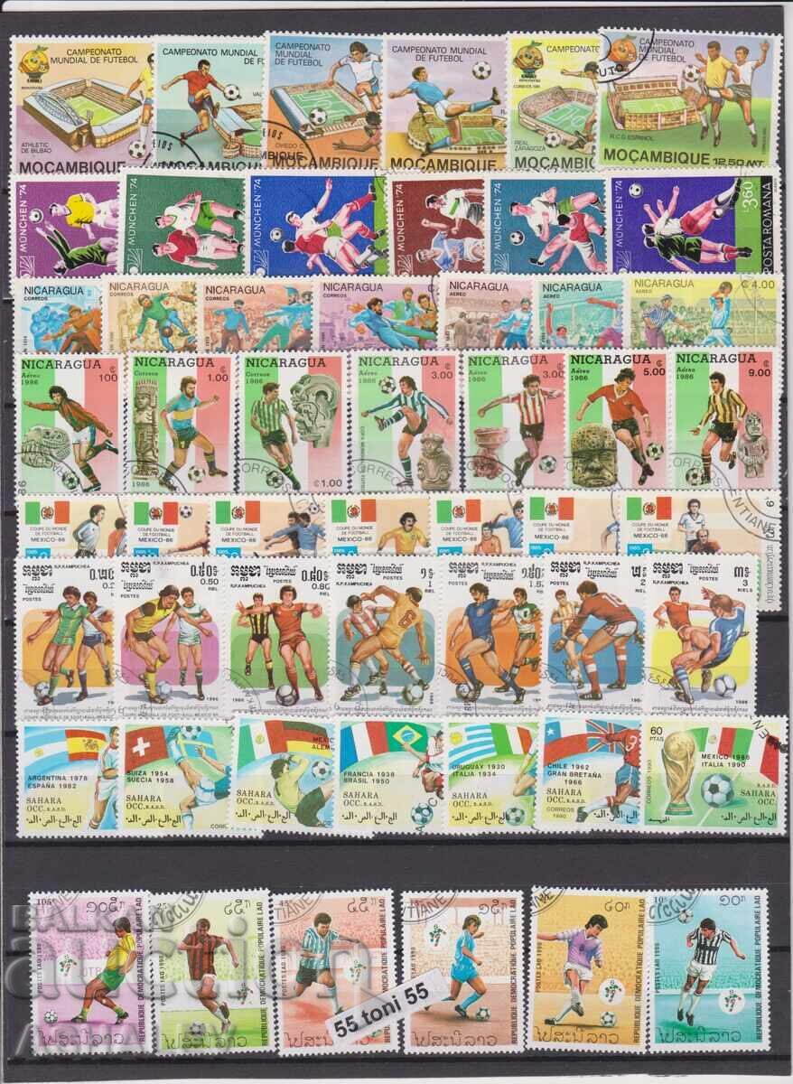 Λοτ ποδοσφαίρου 16 εκδόσεων με εκτύπωση Παγκοσμίων Κυπέλλων