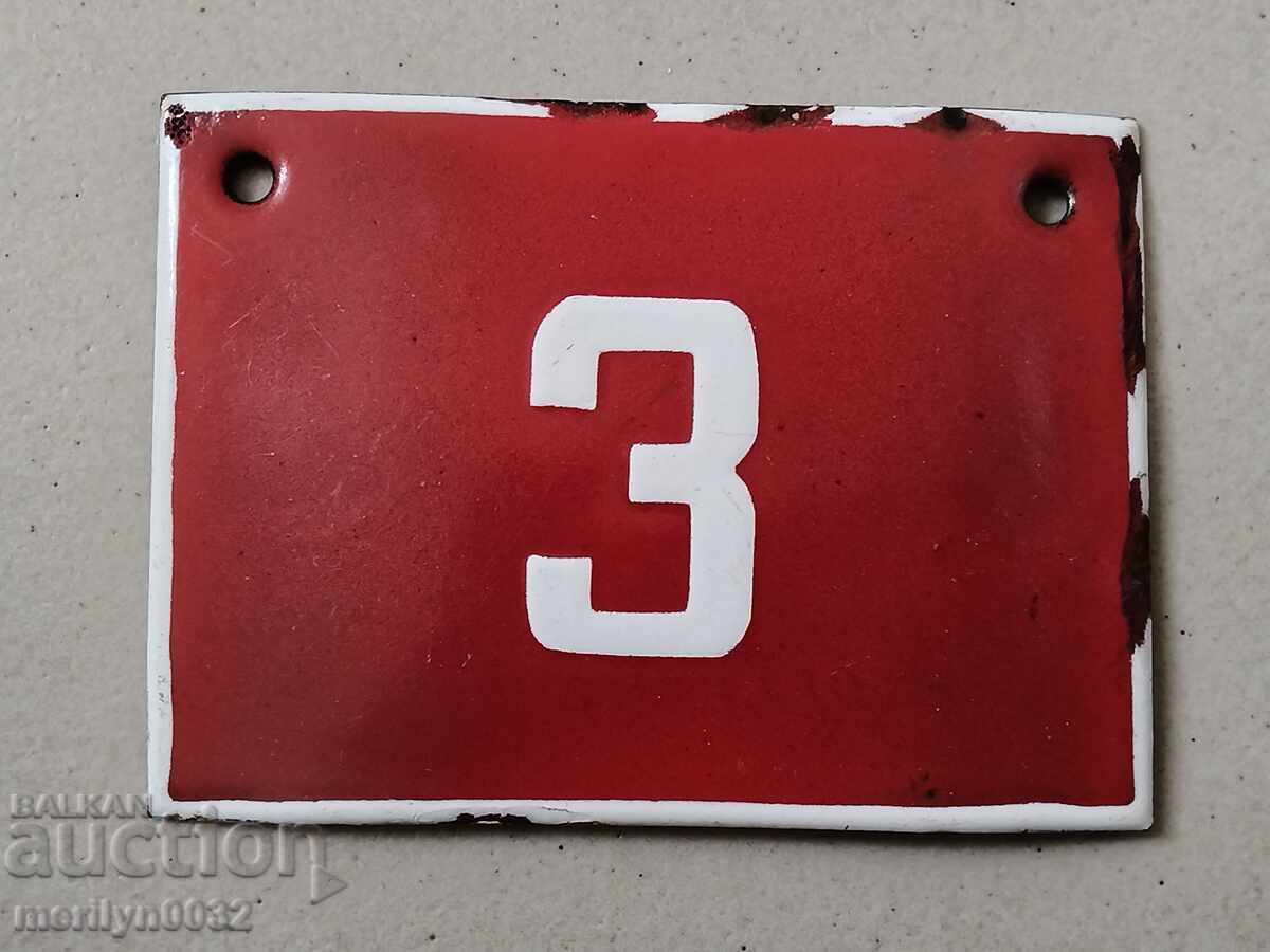 Placă socială emailată, farfurie