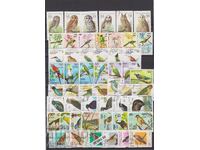 Лот Фауна-Птици 8 комп. издания - с печат (O)