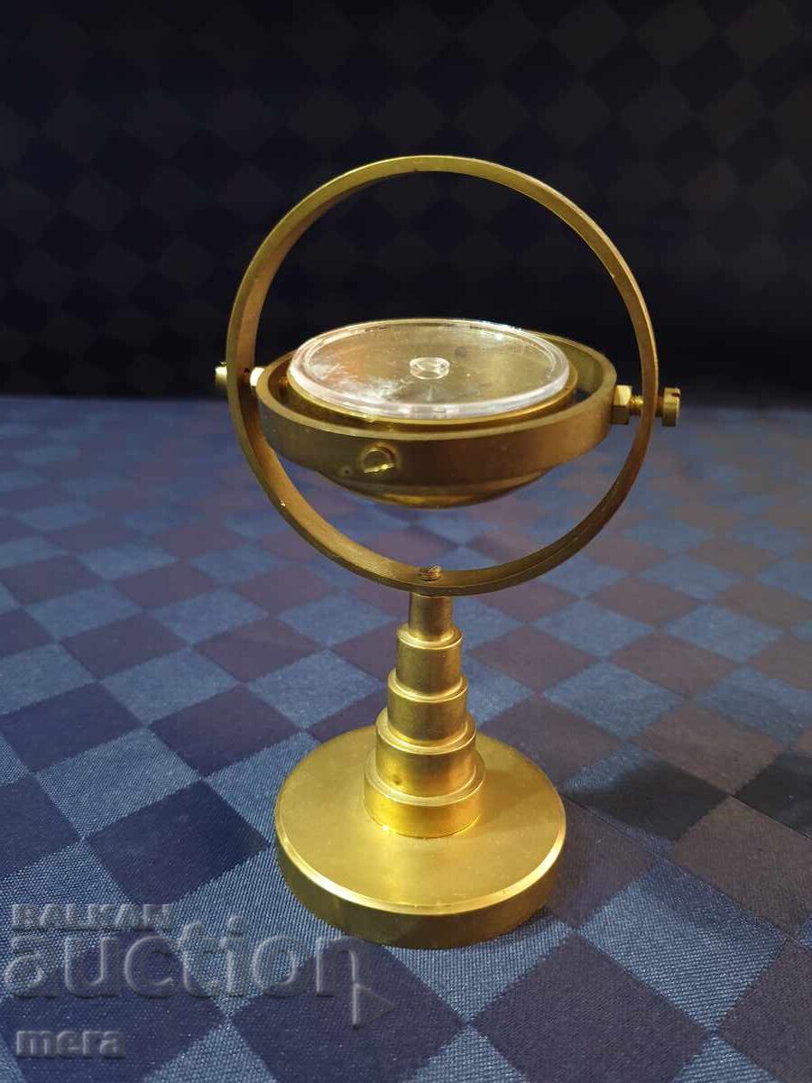 Small Ship's Bronze Gyrocompass - Souvenir with price 35.00 BGN | € 17.90