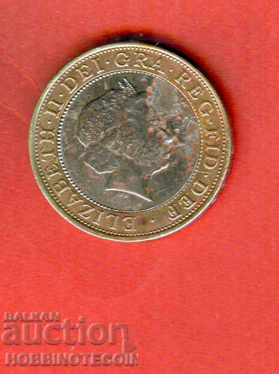 ENGLAND GREAT BRITAIN 2 £ issue 1999 BIMETALLIC with price 7.80 BGN | € 3.99