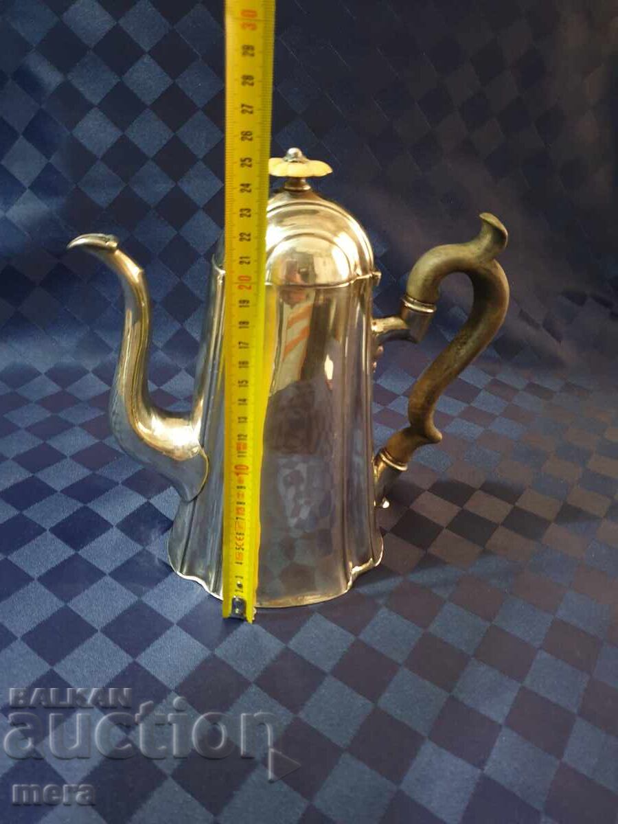 Доставка на Голяма антична посребрена кана