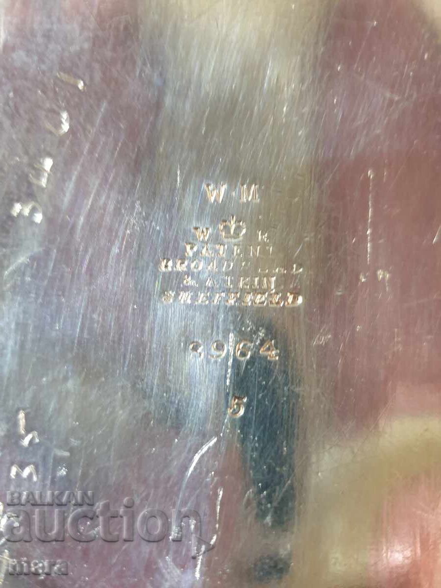 Голяма антична посребрена кана - 5