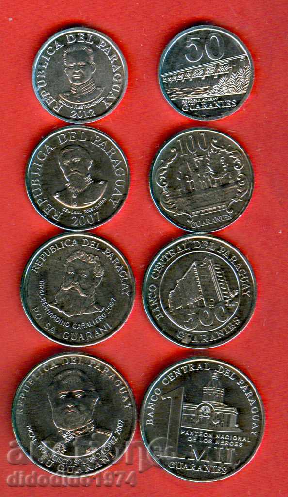PARAGUAY PARAGUAY 50 100 500 1000 emisiune NOUĂ UNC