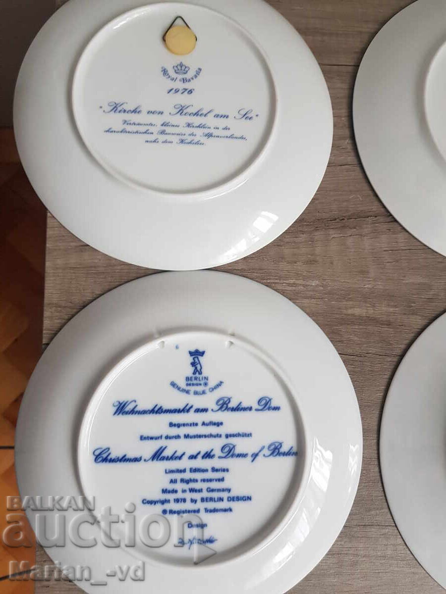 Royal Bavaria Porcelain Wall Plates - 5