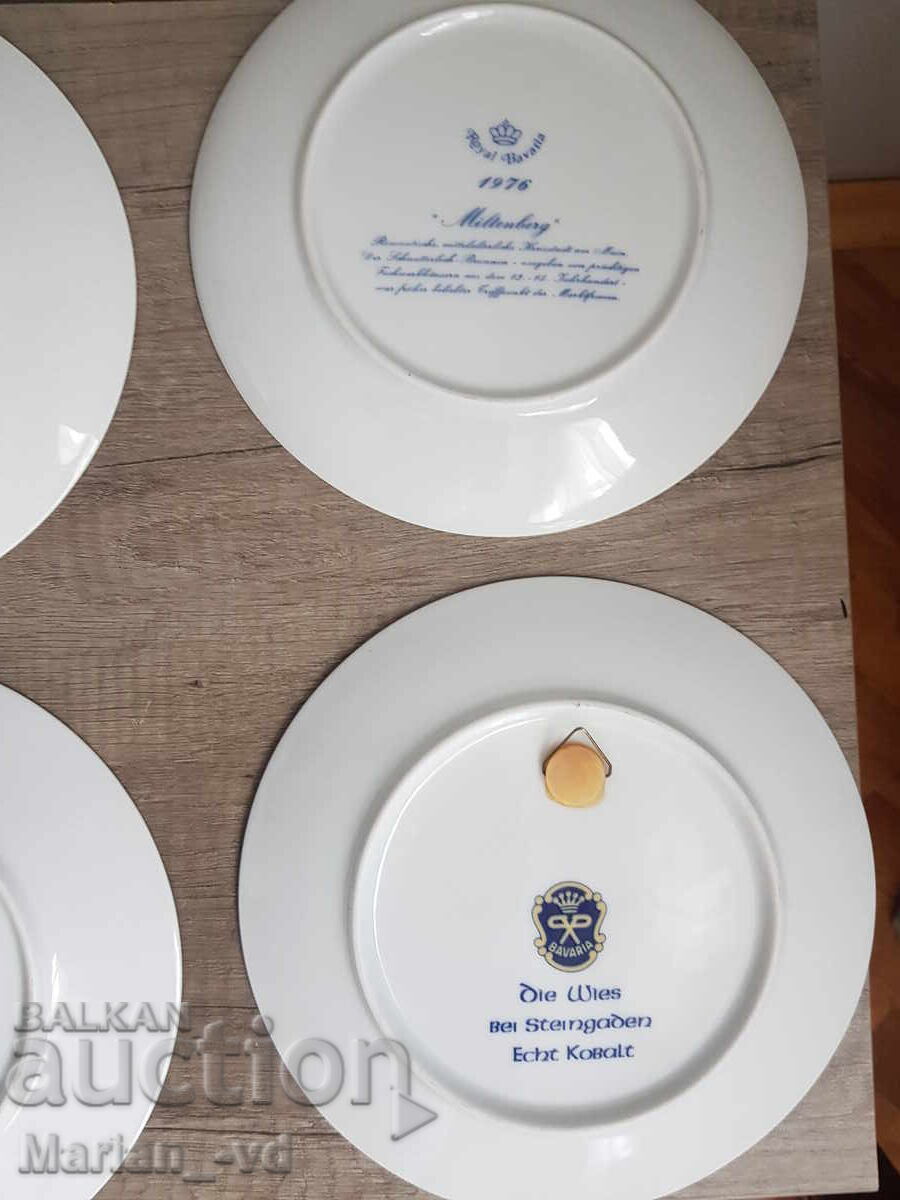 Royal Bavaria Porcelain Wall Plates - 7