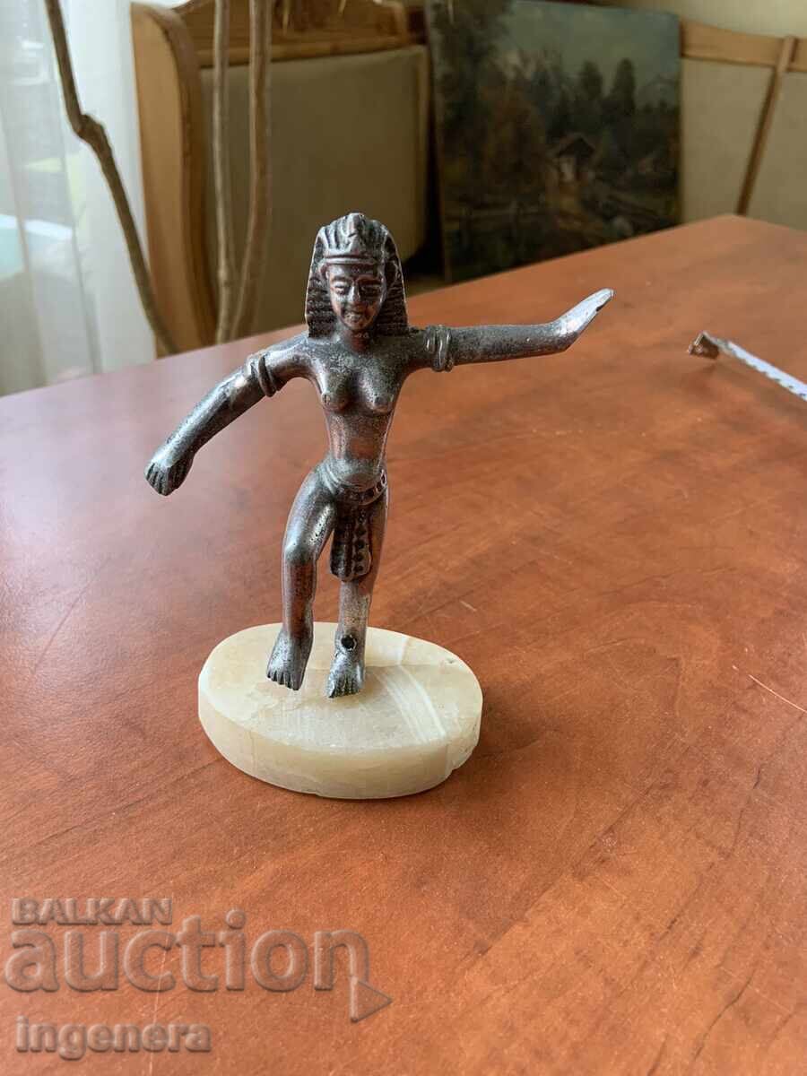 FIGURĂ METAL MARMURĂ MASIVĂ ANTICĂ EGIPT FIGURĂ METAL MARMURĂ MASIVĂ ANTICĂ EGIPT
