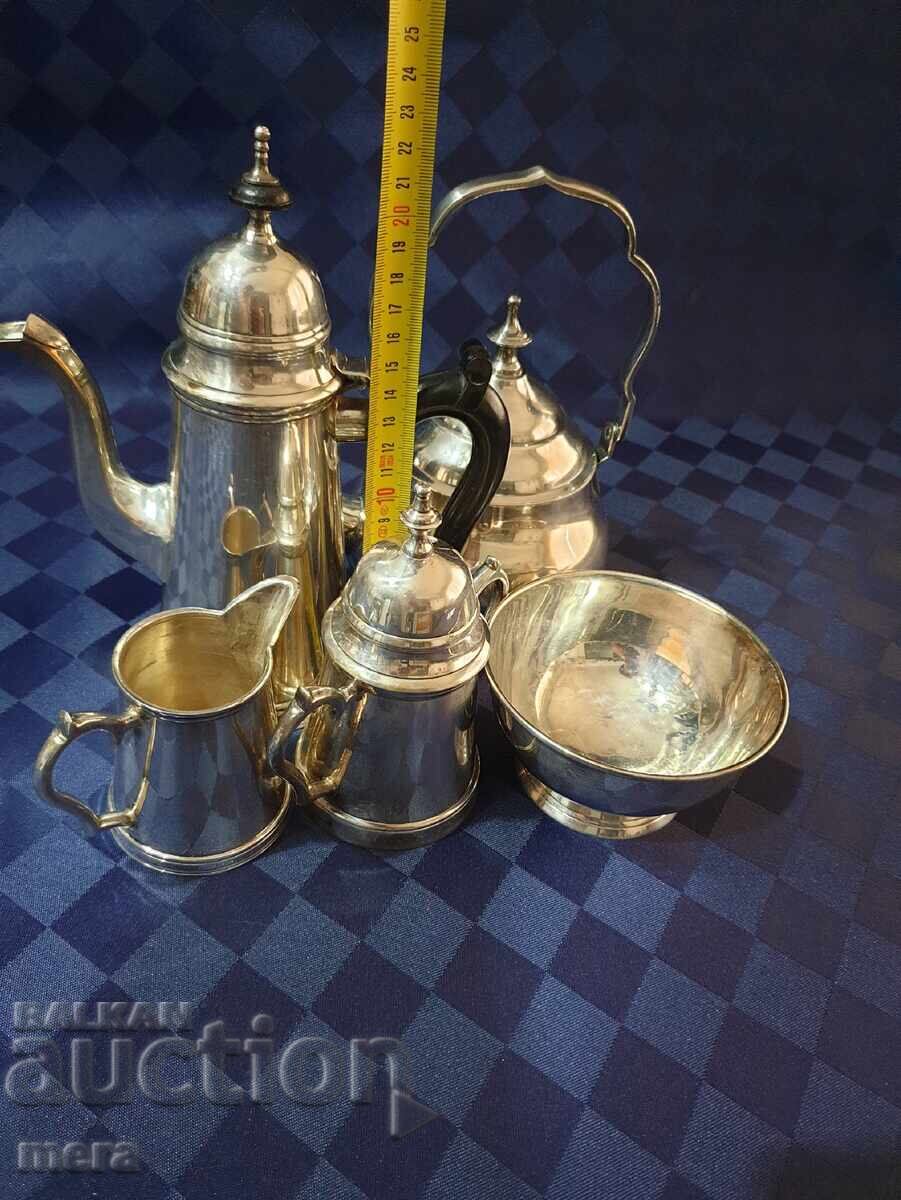 Massive Silver-Plated Service - 5 Pieces with price 160.00 BGN | € 81.81