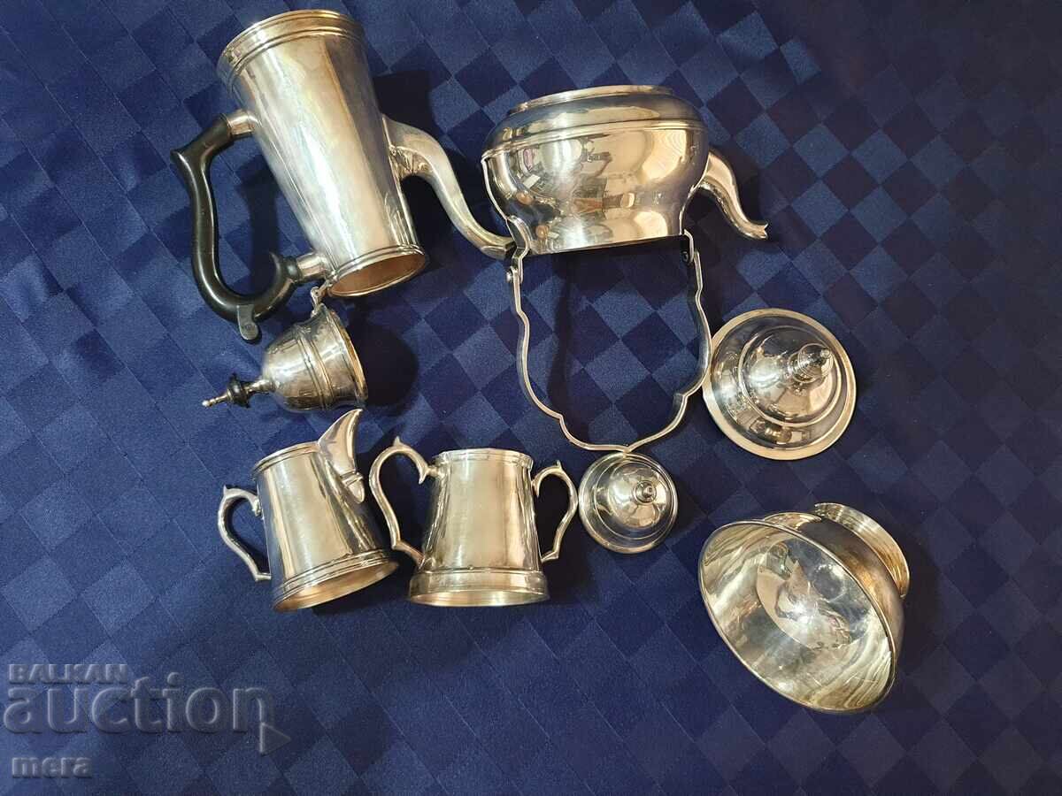 Massive Silver-Plated Service - 5 Pieces - 6