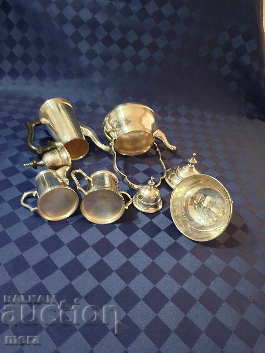 Massive Silver-Plated Service - 5 Pieces - 7