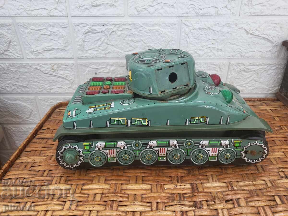 Δημοπρασία Παλιό τενεκεδένιο παιχνίδι τανκ TAIYO JAPAN Δημοπρασία Παλιό τενεκεδένιο παιχνίδι τανκ TAIYO JAPAN