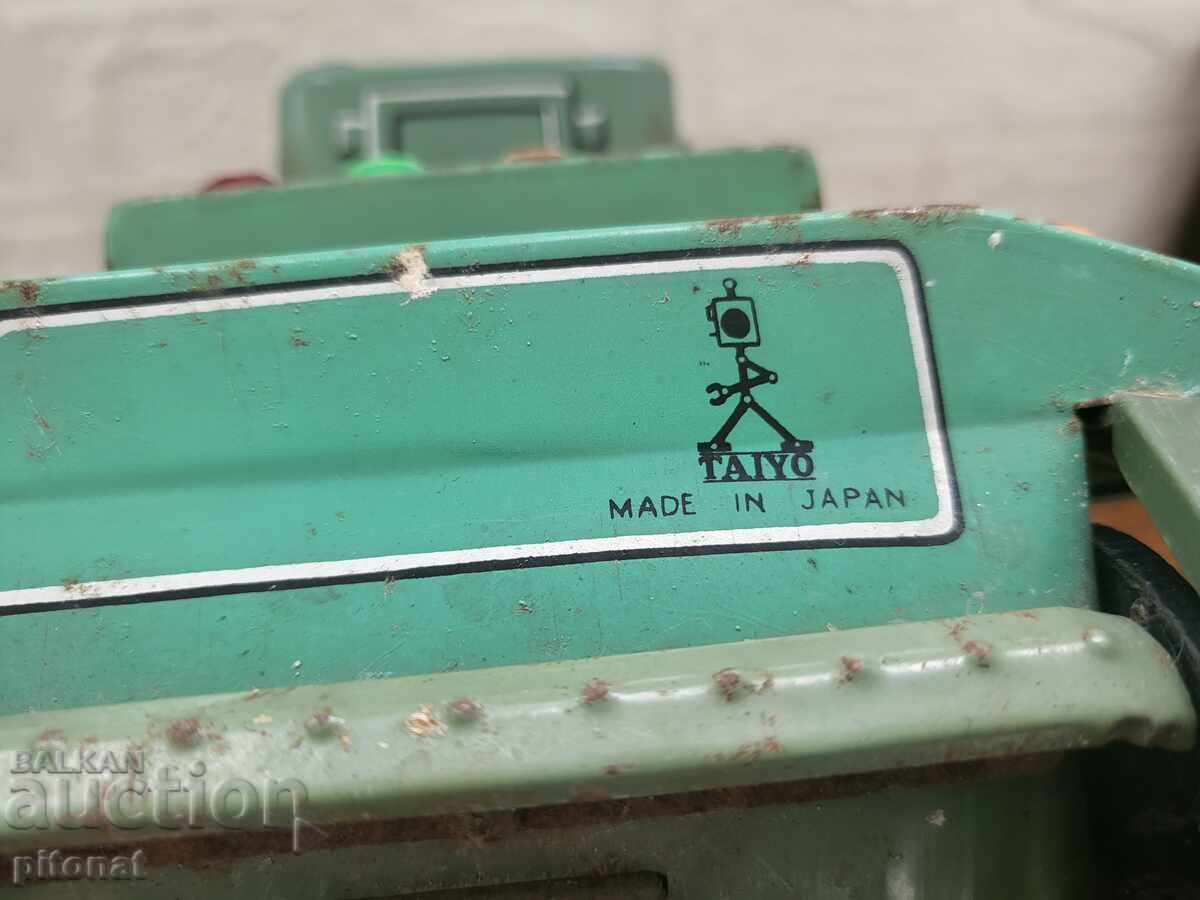 Παλιό τενεκεδένιο παιχνίδι τανκ TAIYO JAPAN - 5