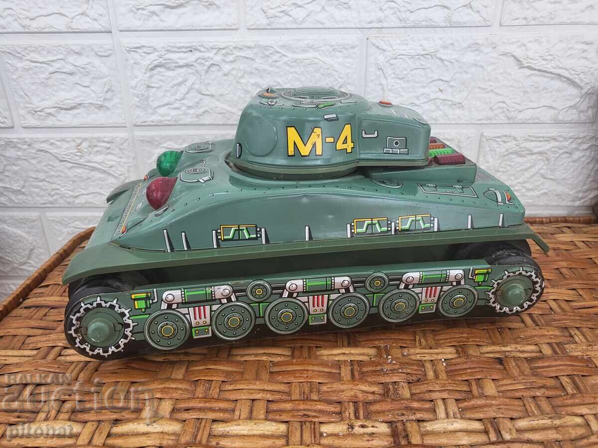 Παλιό τενεκεδένιο παιχνίδι τανκ TAIYO JAPAN