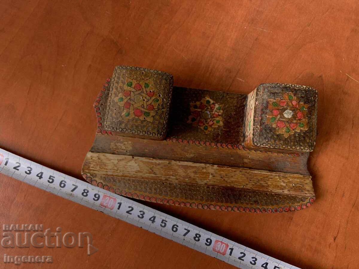 CALIMAR DIN LEMN PIROGRAFAT VECHI DIN PERIOADA SOCIALISMULUI TIMPURIU - 5