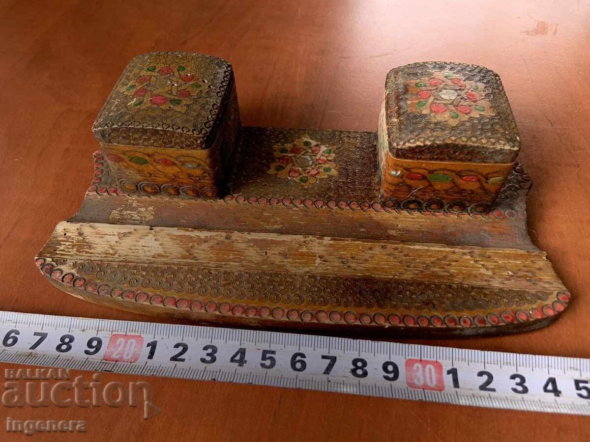 CALIMAR DIN LEMN PIROGRAFAT VECHI DIN PERIOADA SOCIALISMULUI TIMPURIU