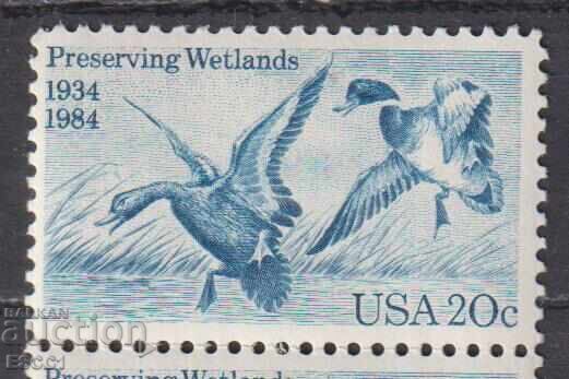 Καθαρή μάρκα Fauna Πουλιά Πάπιες 1984 από ΗΠΑ