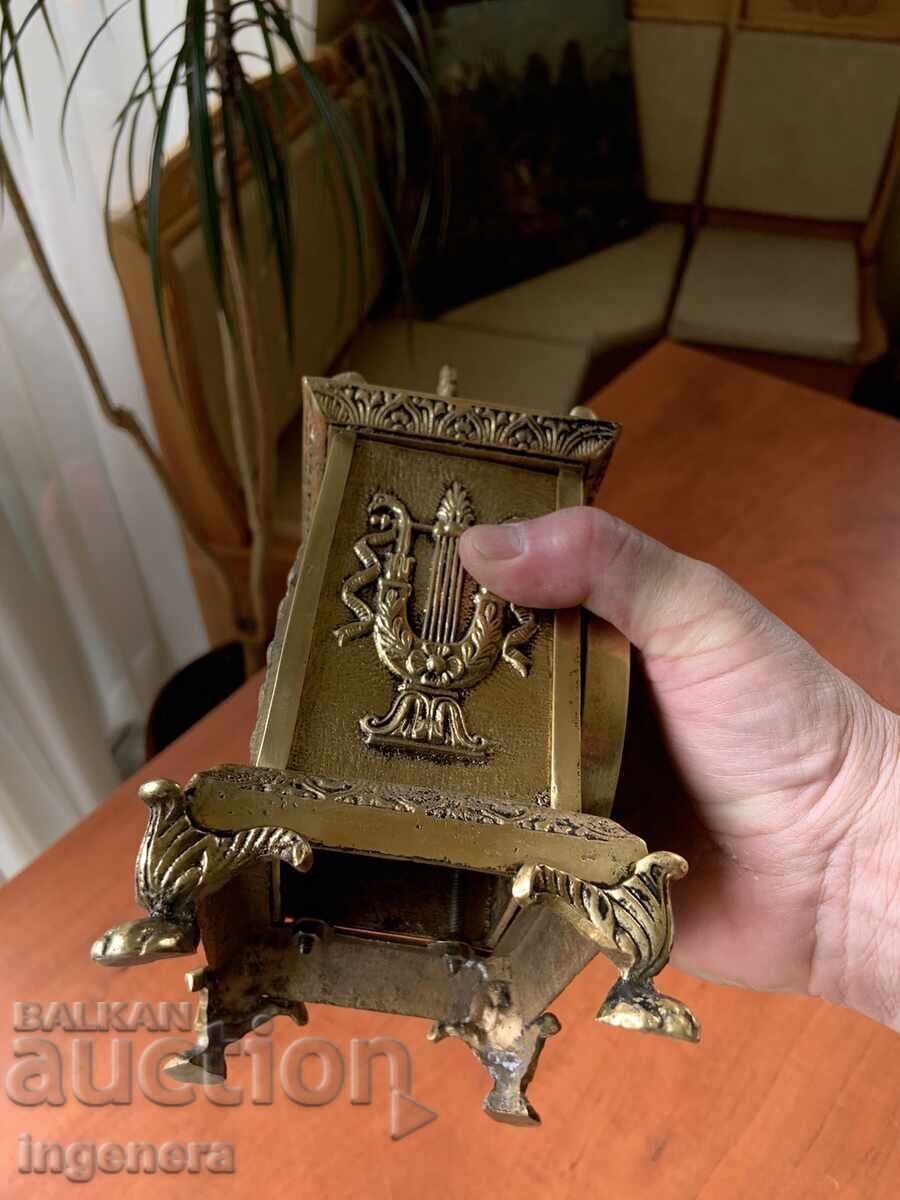 Παράδοση ΡΟΛΟΓΙ ΚΟΥΤΙ ΧΑΛΚΟΣ ΔΙΑΚΟΣΜΗΤΙΚΑ ΣΤΕΡΕΗ ΕΚΧΥΛΙΣΗ - 2200 ΓΡ