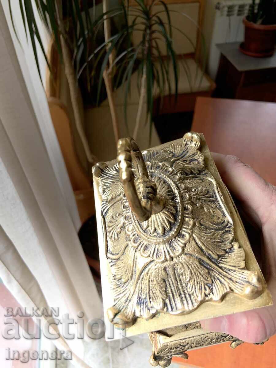 ΡΟΛΟΓΙ ΚΟΥΤΙ ΧΑΛΚΟΣ ΔΙΑΚΟΣΜΗΤΙΚΑ ΣΤΕΡΕΗ ΕΚΧΥΛΙΣΗ - 2200 ΓΡ - 5