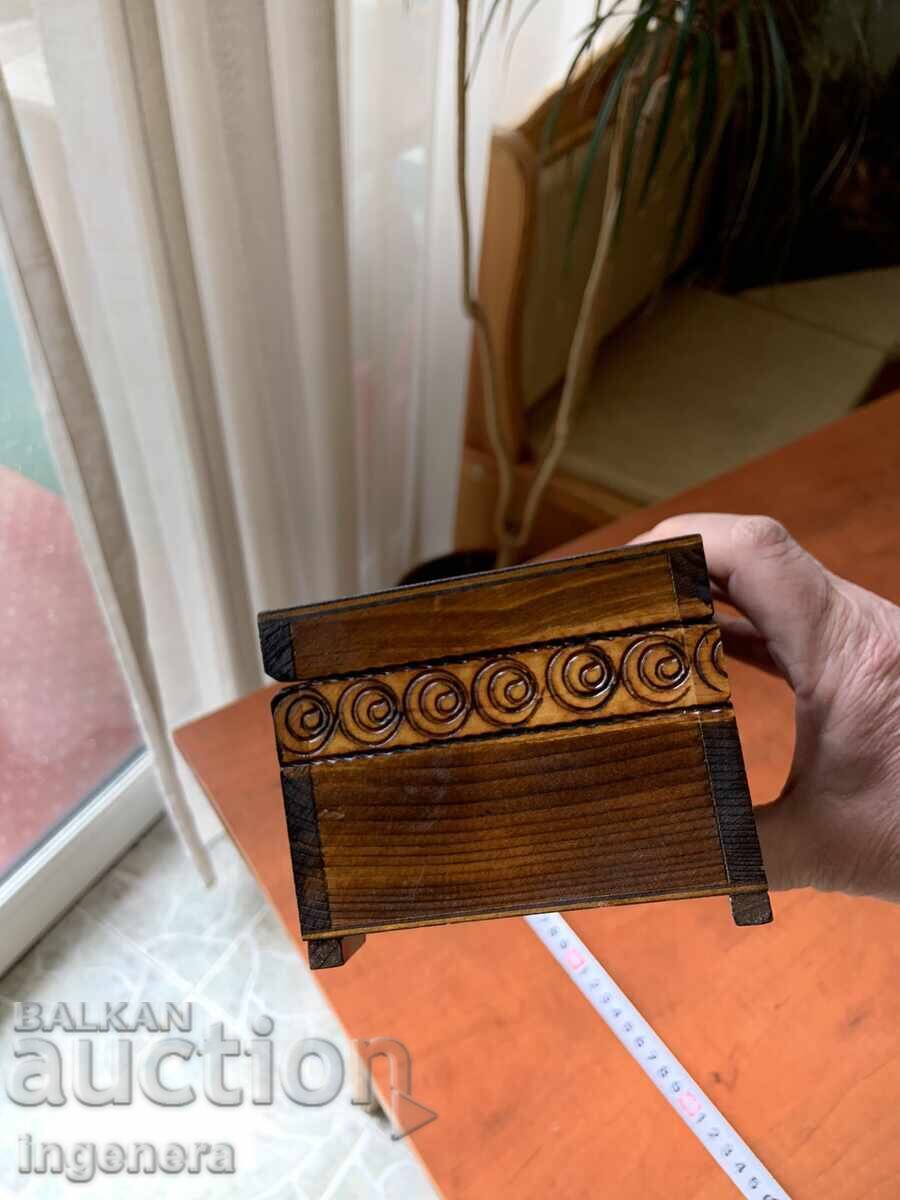 BOX WOOD PYROGRAPH DRAWING ANTIQUE FROM SOCA MOSTRA - 6