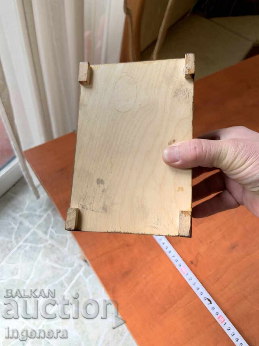 BOX WOOD PYROGRAPH DRAWING ANTIQUE FROM SOCA MOSTRA - 7