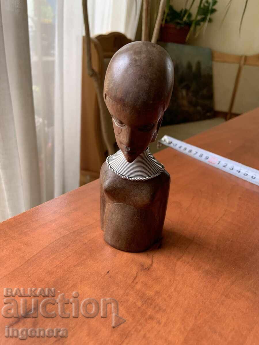 СТАТУЕТКА ФИГУРА СКУЛПТУРА ДЪРВО ОБКОВ с цена 19.00 лв. | € 9.71