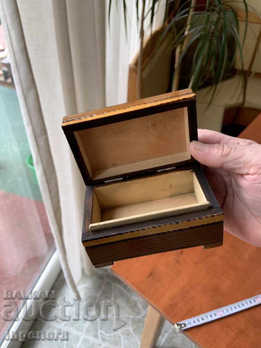 BOX WOOD PYROGRAPH DRAWING ANTIQUE FROM SOCA MOSTRA - 5