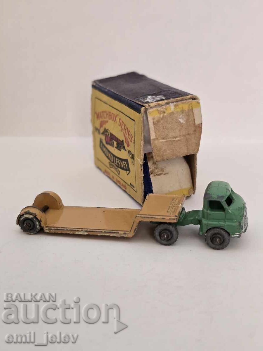 Δημοπρασία MATCHBOX LESNEY - 27A Low Loader 1956 god Δημοπρασία MATCHBOX LESNEY - 27A Low Loader 1956 god