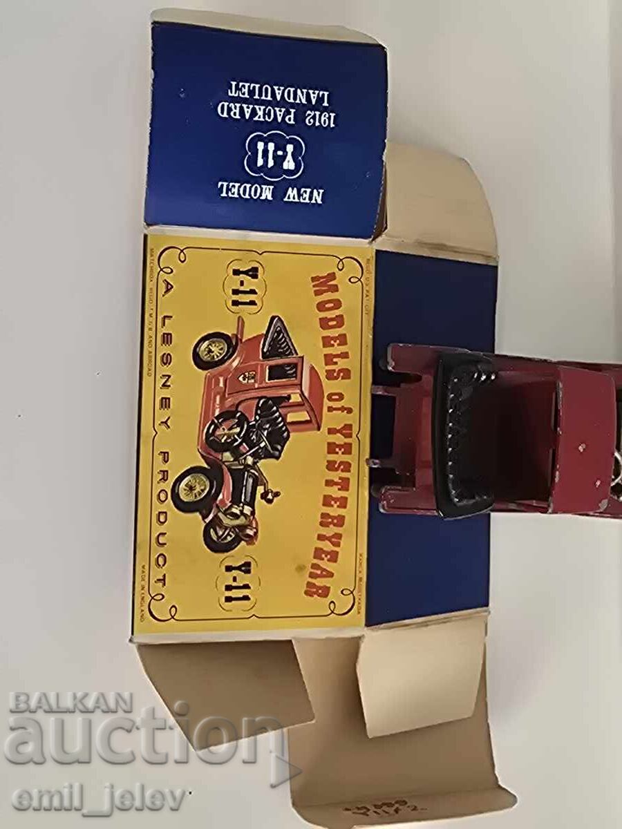 MATCHBOX LESNEY-YESTERYEAR Y-11 PACKARD LANDAULET 1912 г - 7 MATCHBOX LESNEY-YESTERYEAR Y-11 PACKARD LANDAULET 1912 г - 7