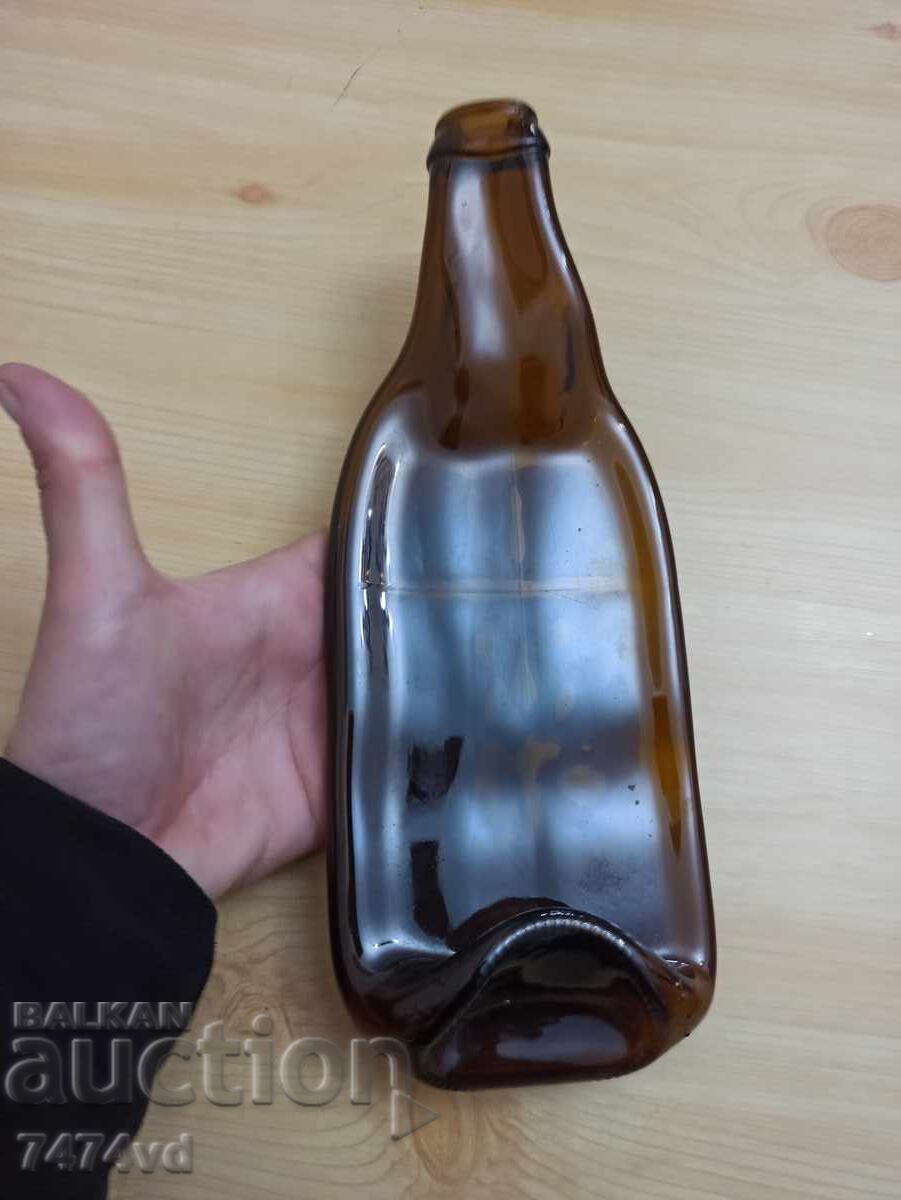 Vintage παρτίδα - επίπεδη αυθεντική λιωμένη γυάλινη μπύρα