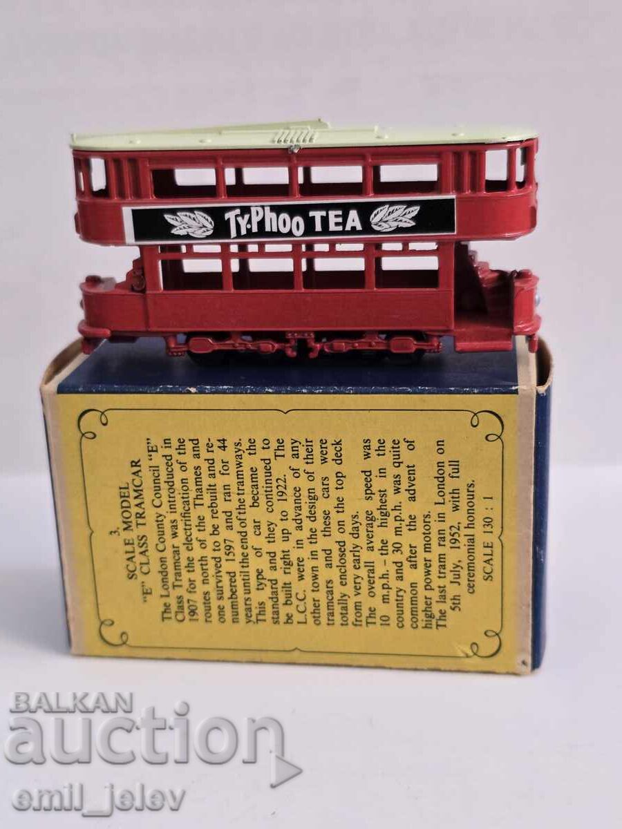 MATCHBOX LESNEY-YESTERYEAR Y-3 "E" CLASS TRAMVAI cu preț 35.00 BGN | € 17.90 MATCHBOX LESNEY-YESTERYEAR Y-3 "E" CLASS TRAMVAI cu preț 35.00 BGN | € 17.90