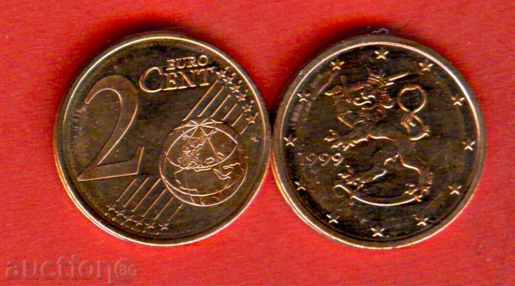ФИНЛАНДИЯ FINLAND 2 Цента емисия - issue 1999 НОВА UNC