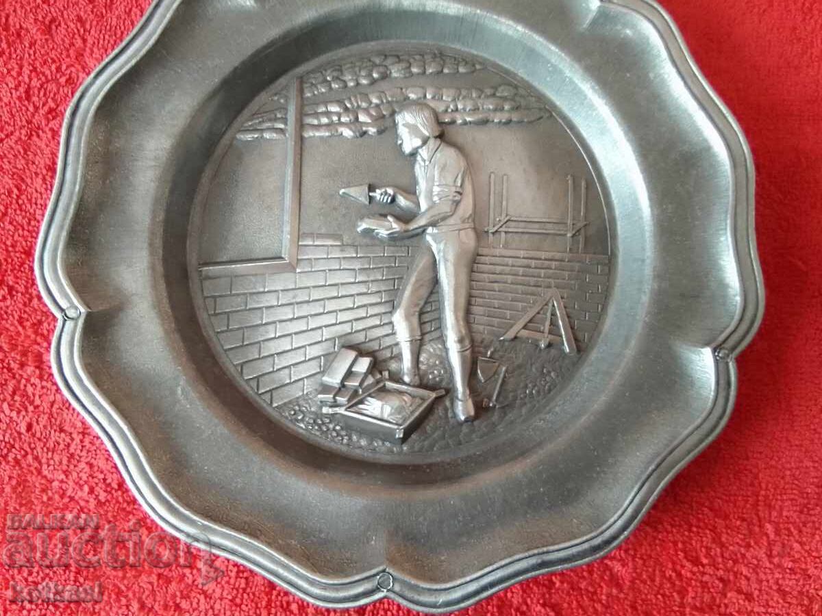 Old metal wall plate Spain Master Mason with price 55.00 BGN | € 28.12