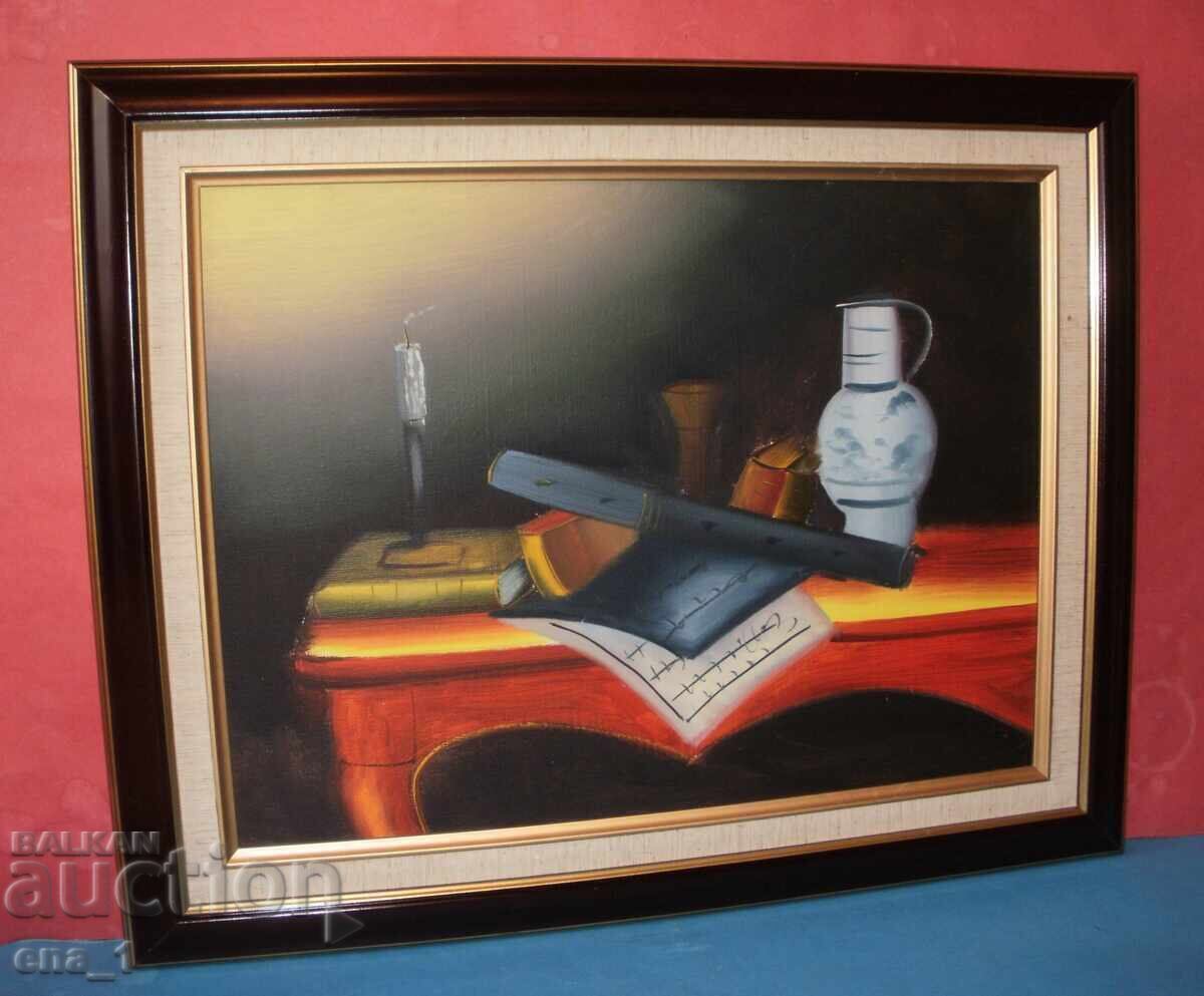 Natură moartă superbă pictată cu vopsele acrilice în ramă cu preț 43.00 BGN | € 21.99 Natură moartă superbă pictată cu vopsele acrilice în ramă cu preț 43.00 BGN | € 21.99