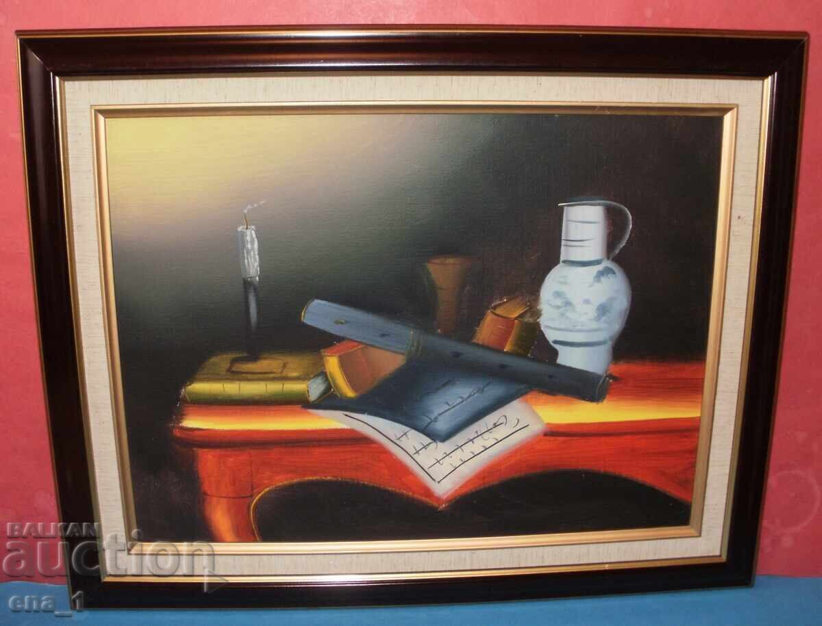 Natură moartă superbă pictată cu vopsele acrilice în ramă - 6 Natură moartă superbă pictată cu vopsele acrilice în ramă - 6